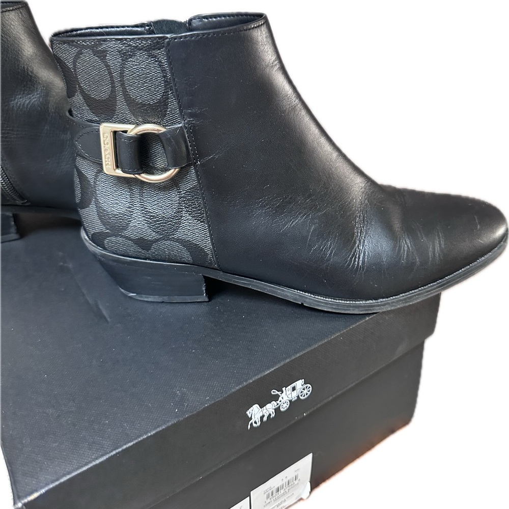 Coach Black Ankle Boots for Women